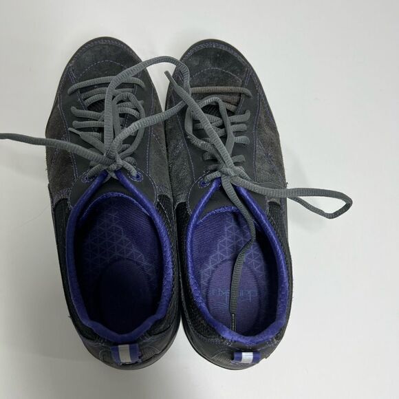 Dansko Sabrina Suede Leather Sneakers Grey Purple Women’s Size 9,5-10 US/EUR 40 - Picture 10 of 11